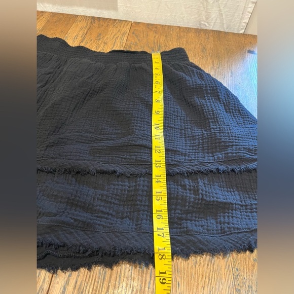 Mariloup Wolfe – black cotton mini skirt, size L - Picture 4 of 7